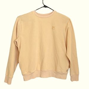 FILA pastel orange long sleeves sweater sweatshirt top